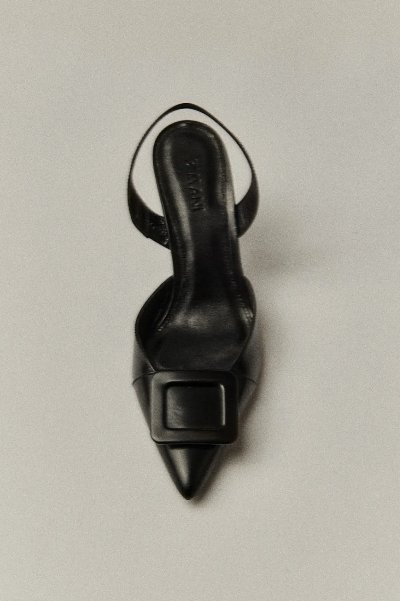 NURIA Black leather stiletto - BIMANI