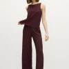 OCÉANO Trousers Burgundy