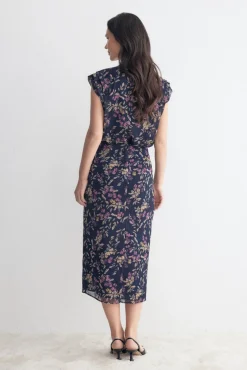 OTARU Print Blue Skirt