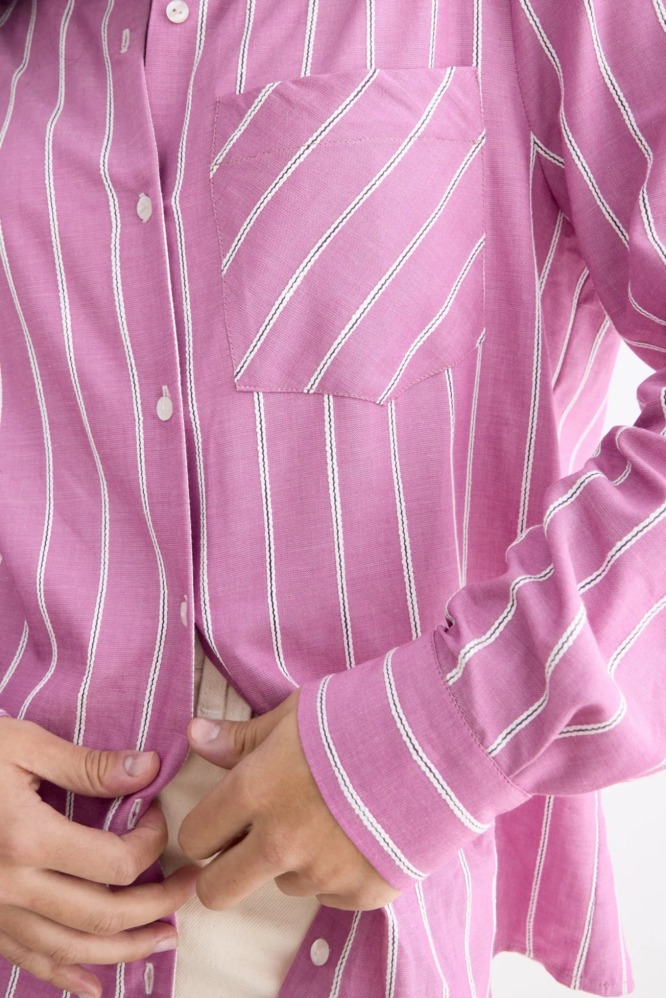 PIENZA Rose Stripes Shirt