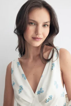 PIPPA Print Blue Nightgown