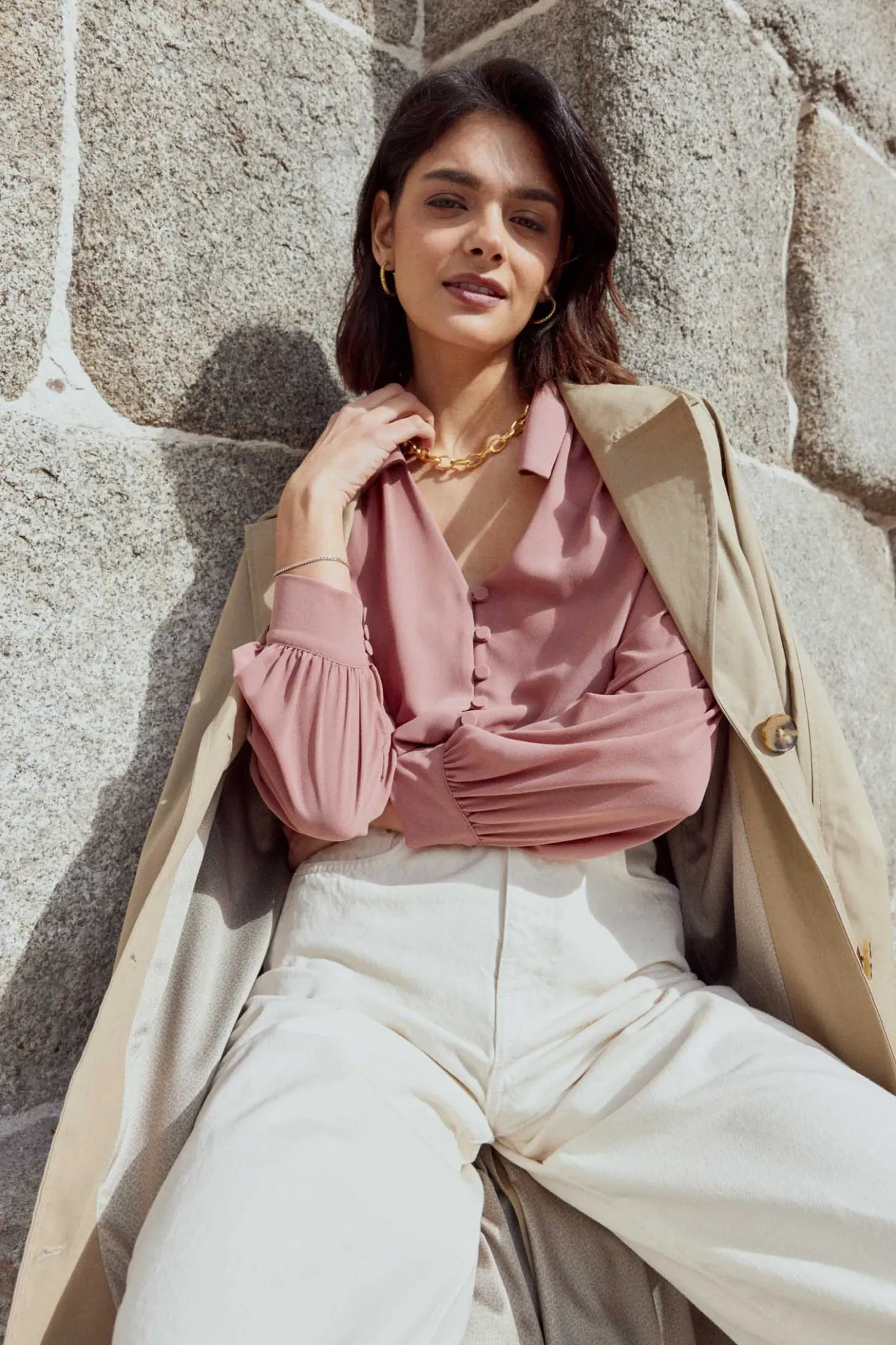 REGENT Trench Coat Beige