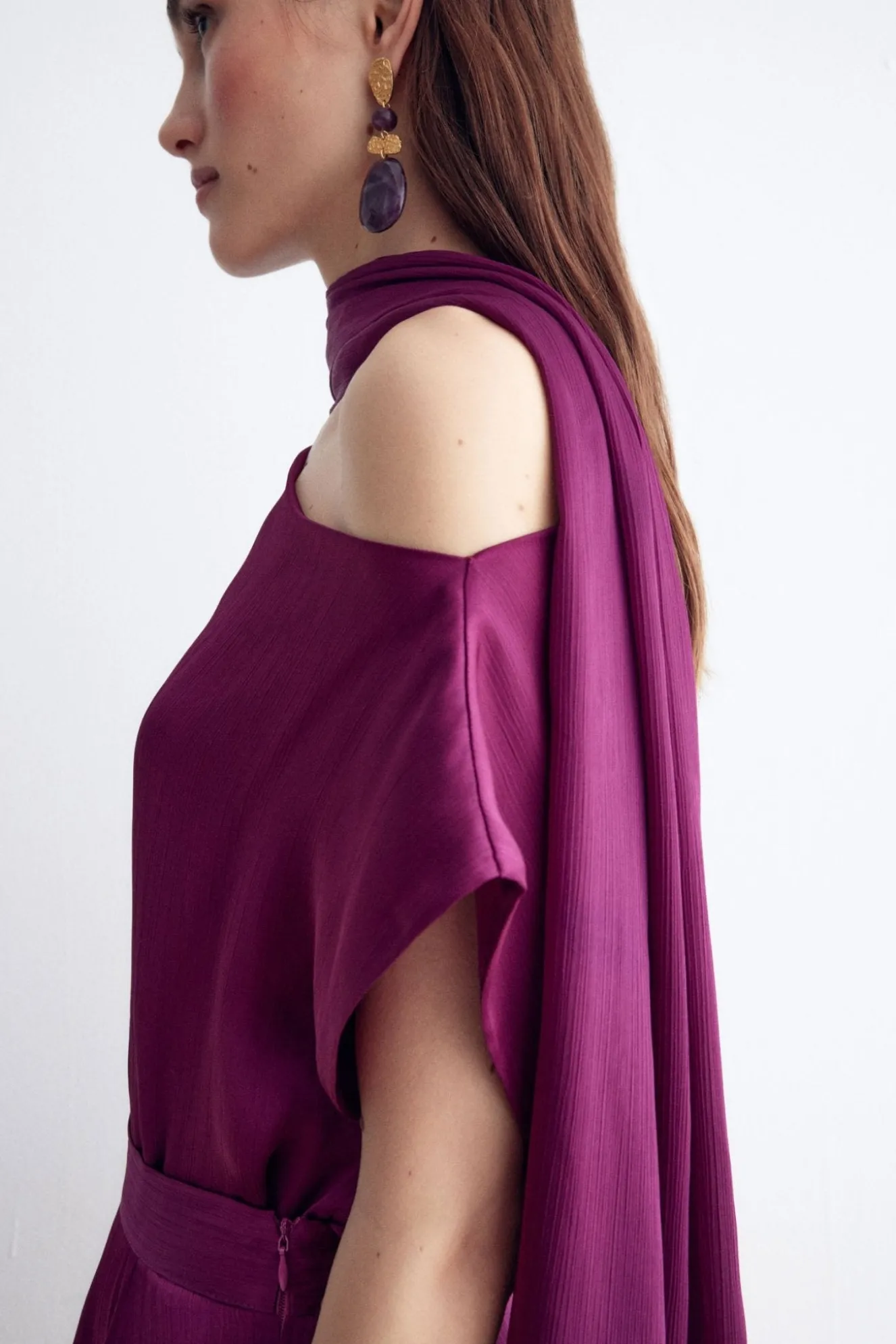 ROYALE Scarf Grape