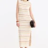 SAMOA Stripes Beige Dress