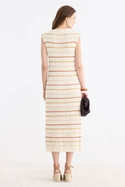 SAMOA Stripes Beige Dress