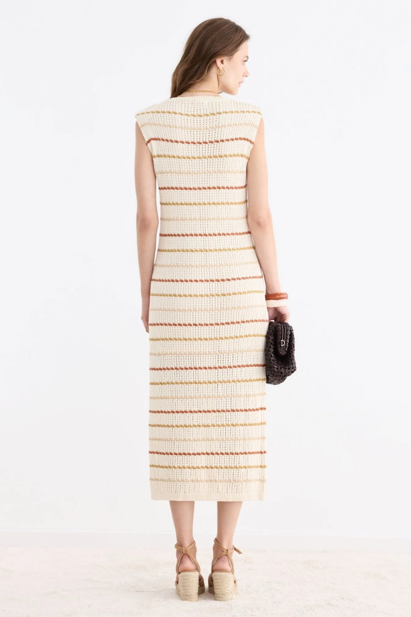 SAMOA Stripes Beige Dress