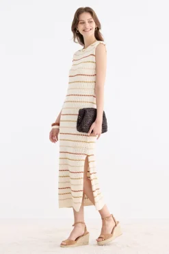SAMOA Stripes Beige Dress