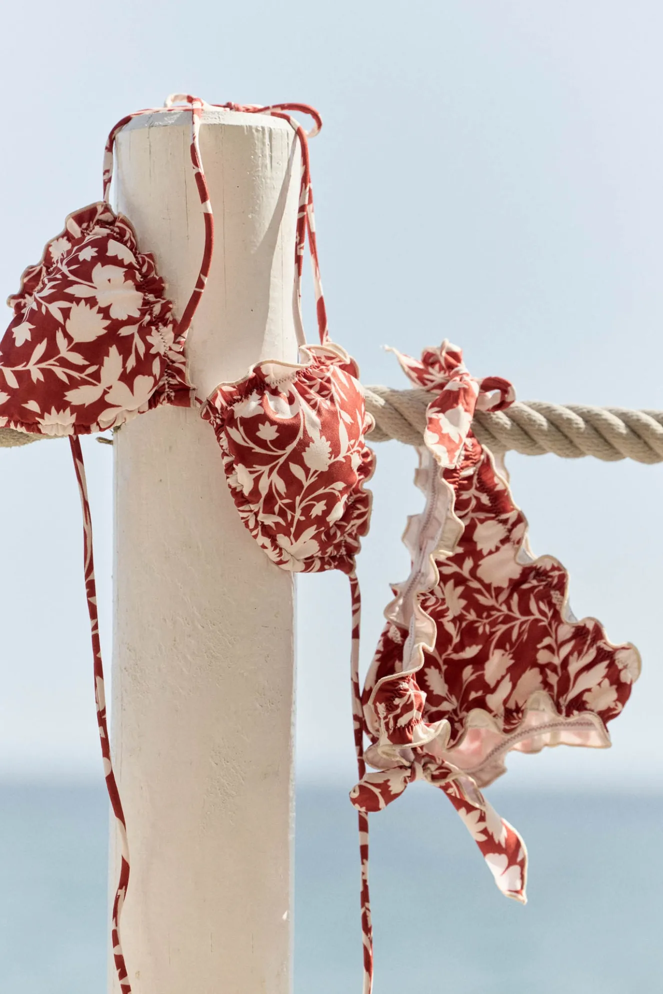 SAMUI Print Burnt Bikini Bottom