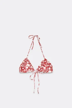 SAMUI Print Burnt Bikini Top