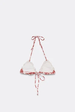 SAMUI Print Burnt Bikini Top
