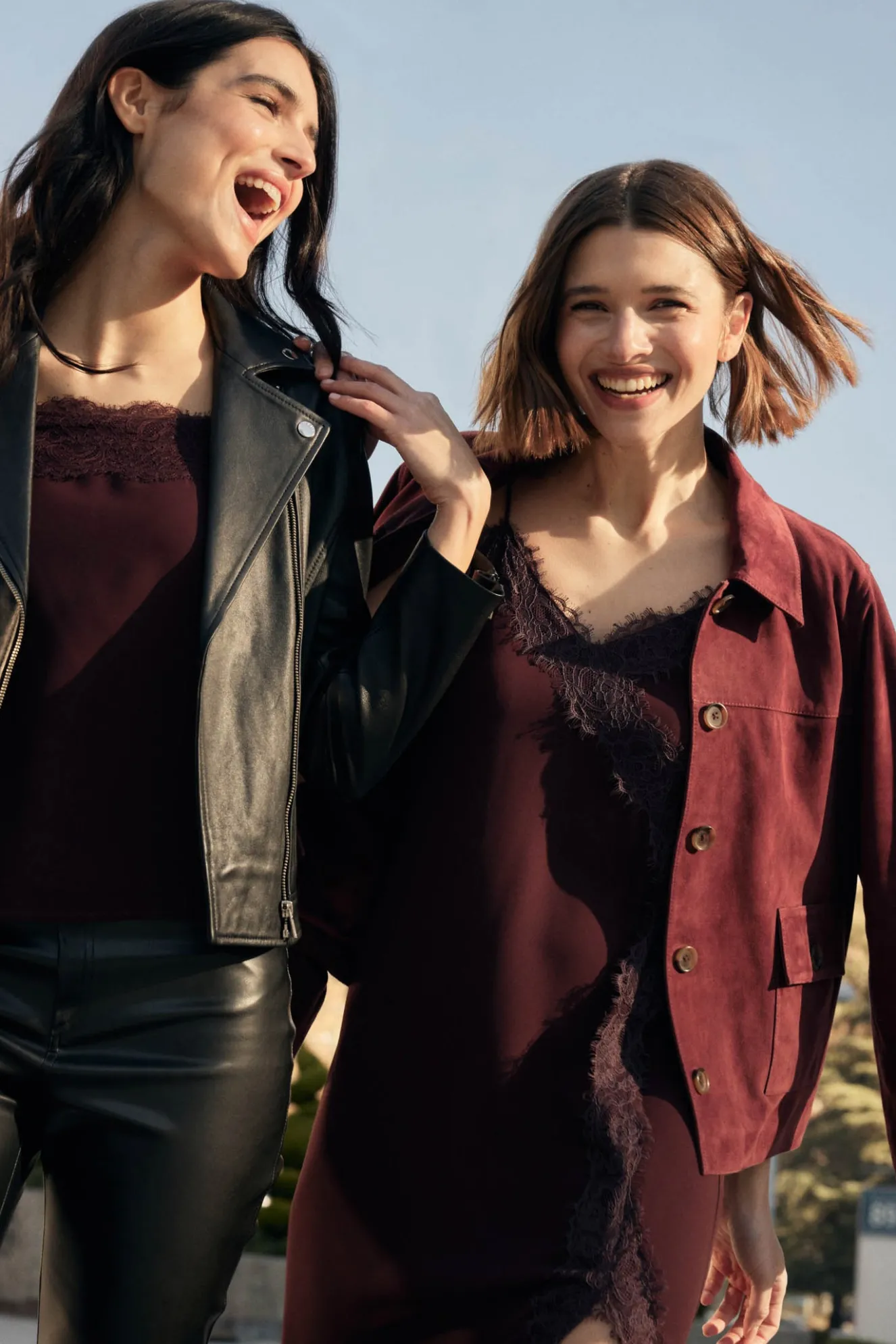 SWAN Burgundy Dress