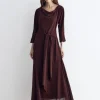 TERRE Burgundy Dress