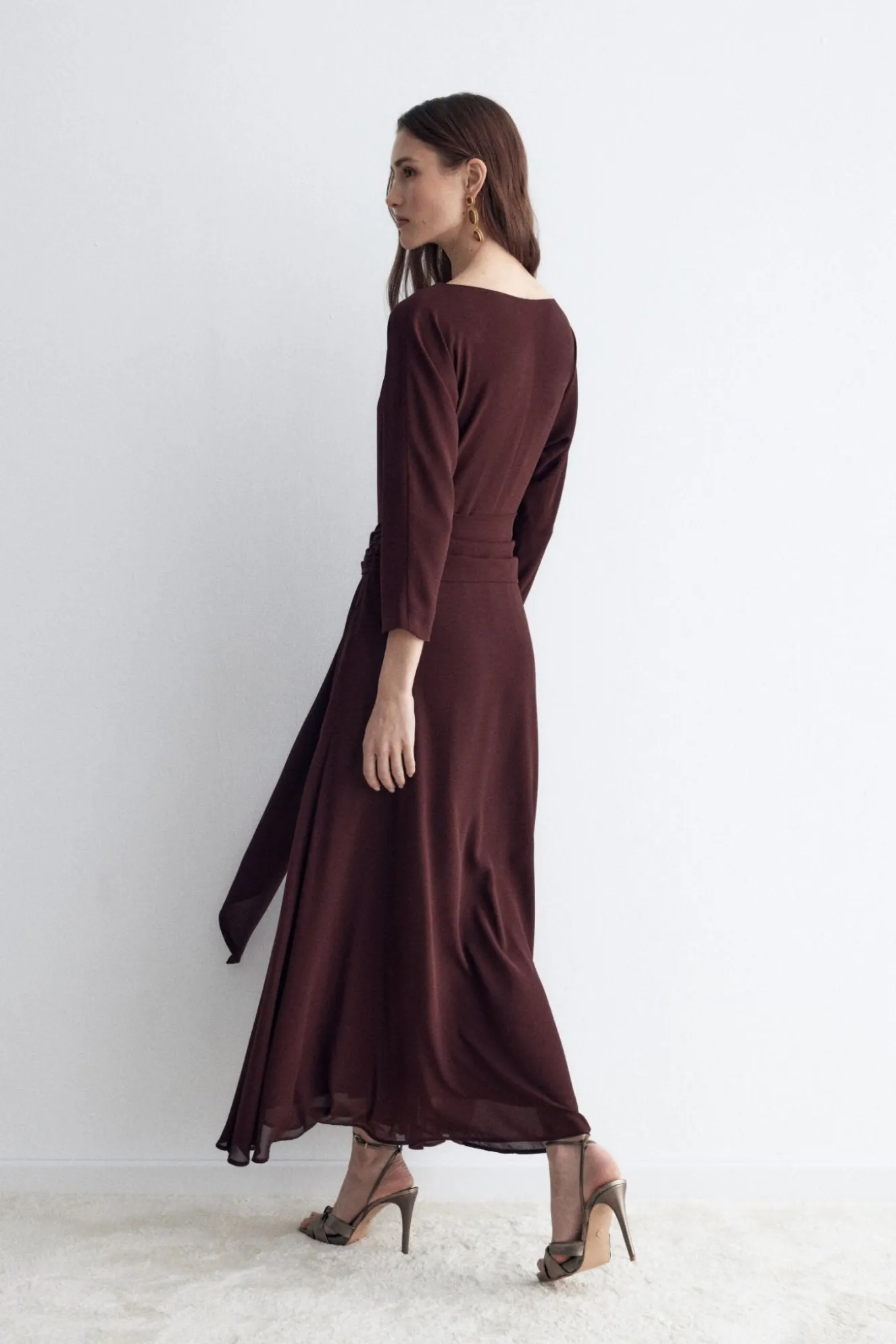 TERRE Burgundy Dress
