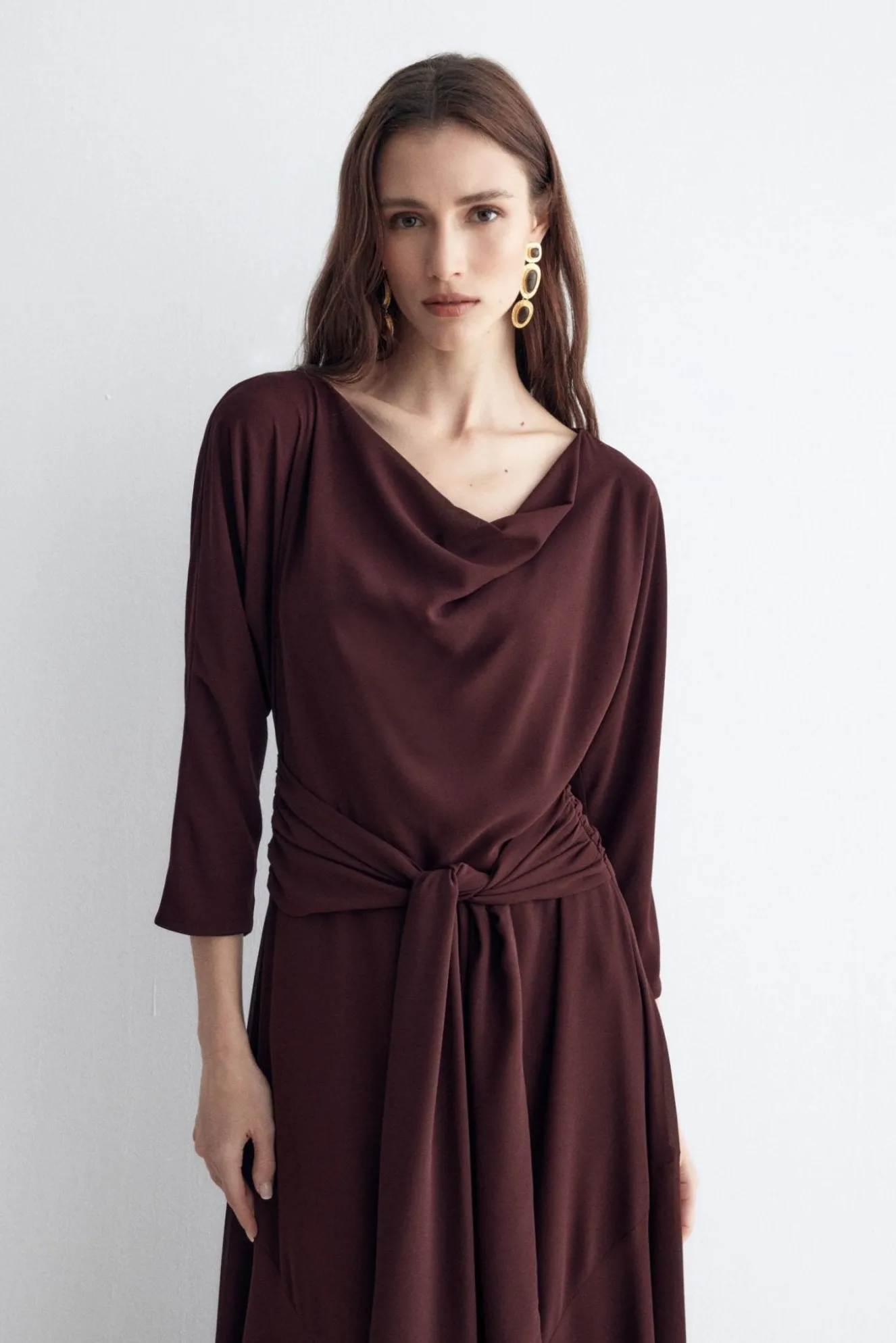 TERRE Burgundy Dress