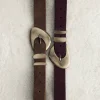 TEVERE Burgundy Belt