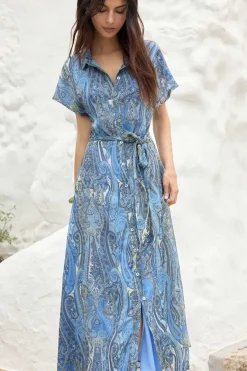 TIANA Print Blue Dress