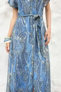 TIANA Print Blue Dress