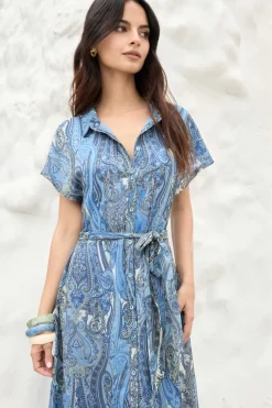 TIANA Print Blue Dress