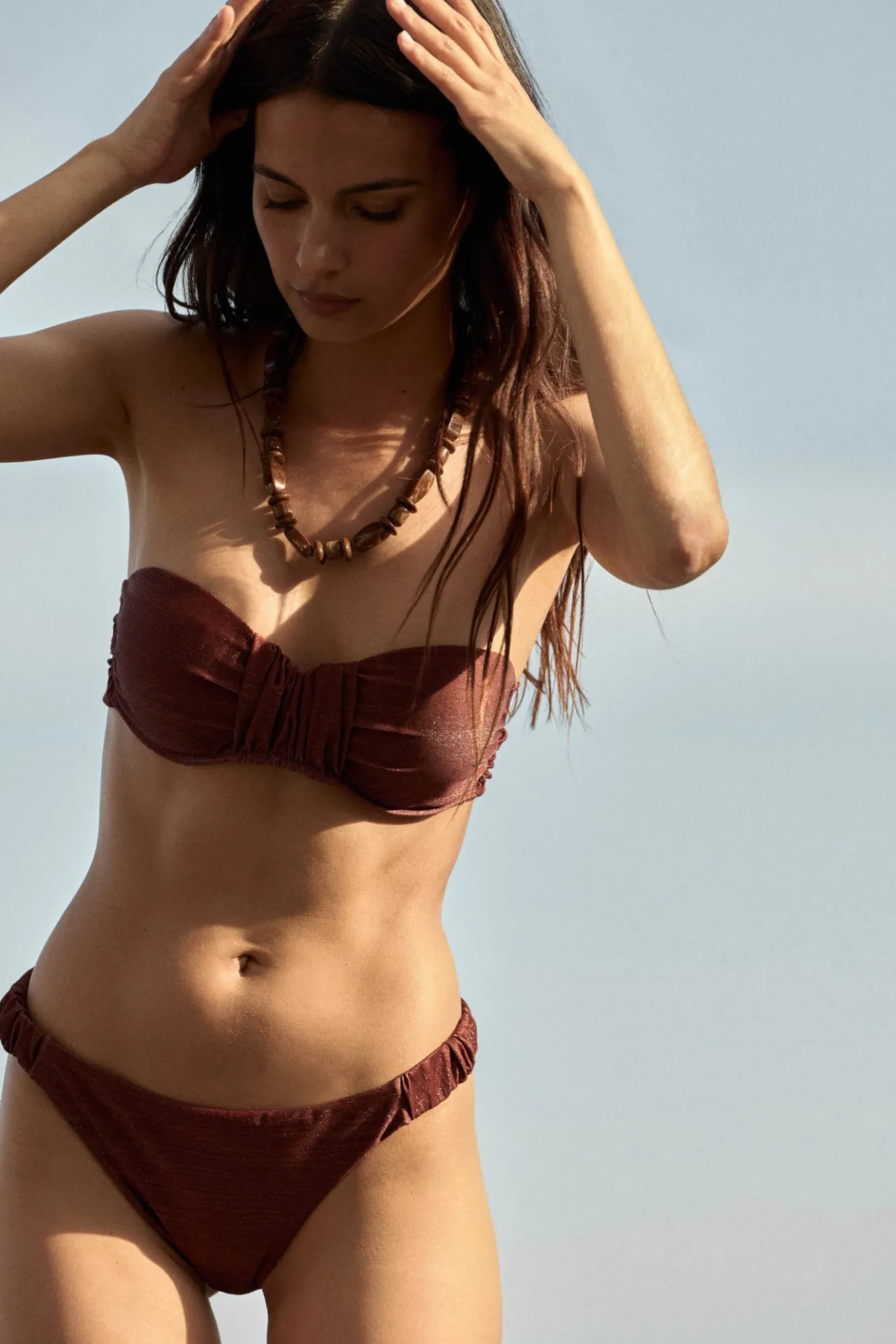 Top Bikini PALMERA Brown