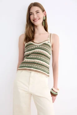 Top GUINEA Emerald Stripes