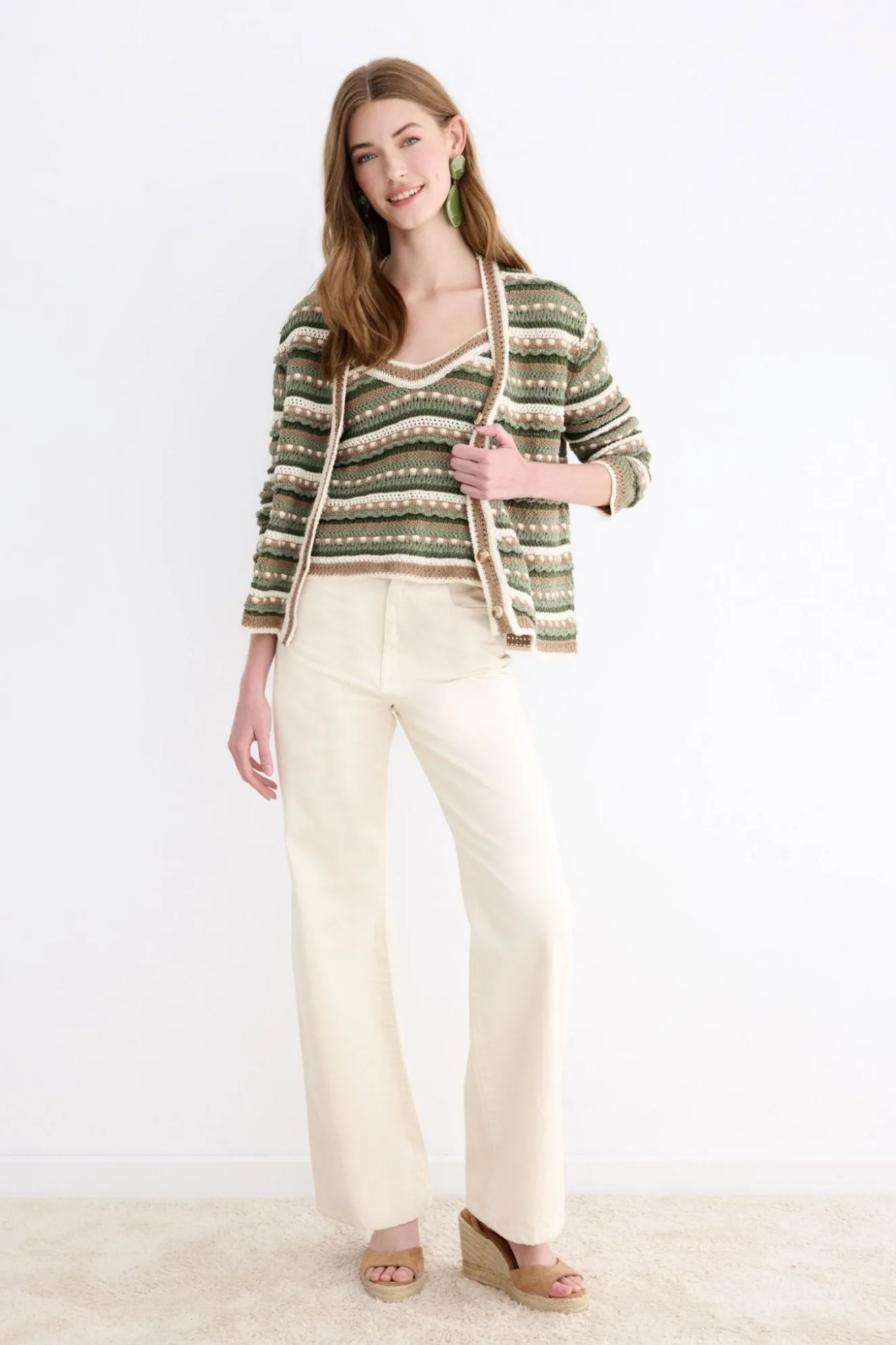 Top GUINEA Emerald Stripes