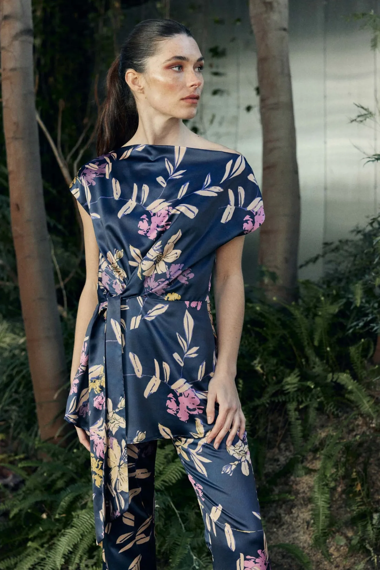 Top ONNA Print Navy