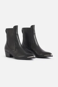 VALENTINA Ankle Boot Black Leather