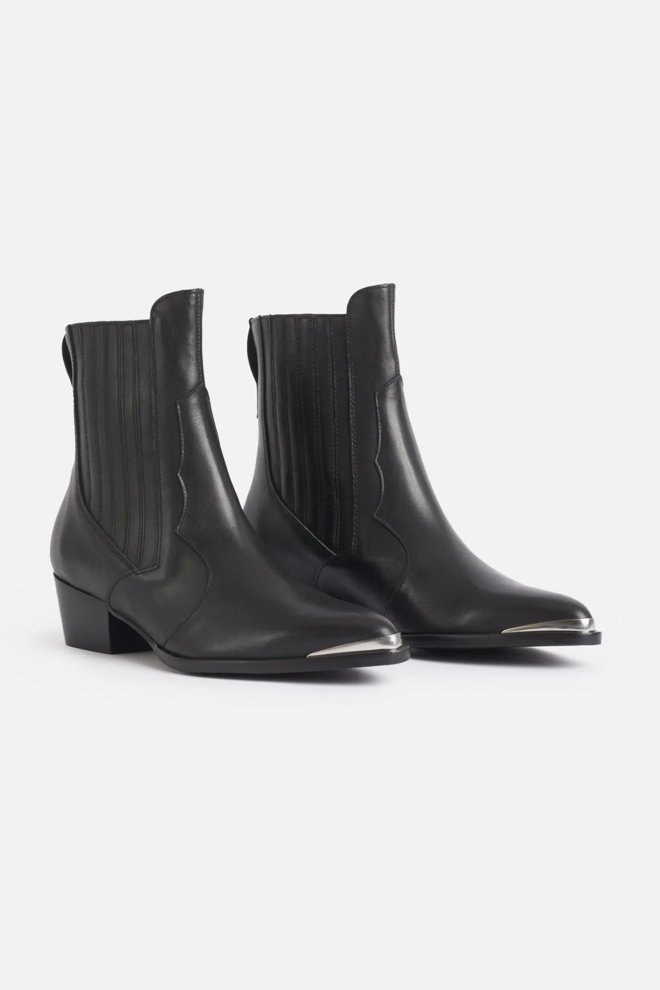 VALENTINA Ankle Boot Black Leather