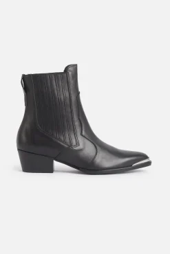 VALENTINA Ankle Boot Black Leather