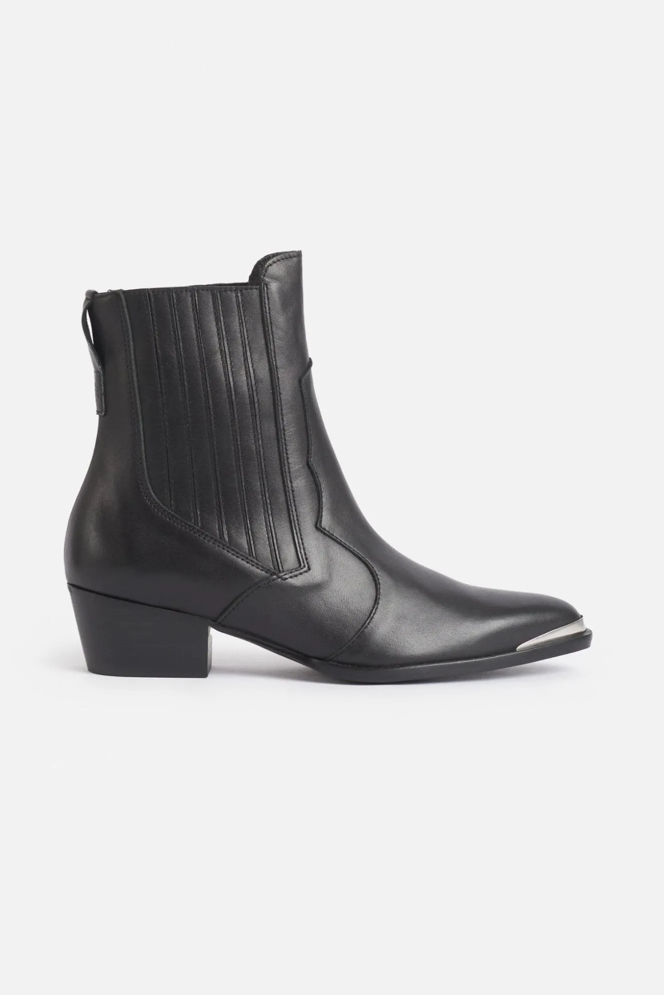 VALENTINA Ankle Boot Black Leather