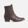 VALENTINA Ankle Boot Brown Leather
