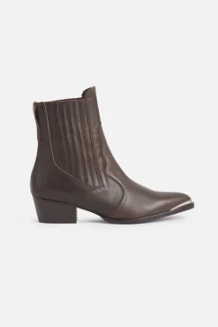 VALENTINA Ankle Boot Brown Leather
