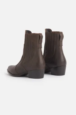 VALENTINA Ankle Boot Brown Leather
