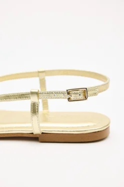 VICTORIA Gold Sandal