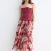 WAVE Print Rose Skirt