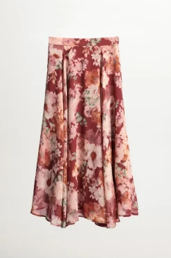 WAVE Print Rose Skirt