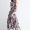 WAVE Print sky skirt