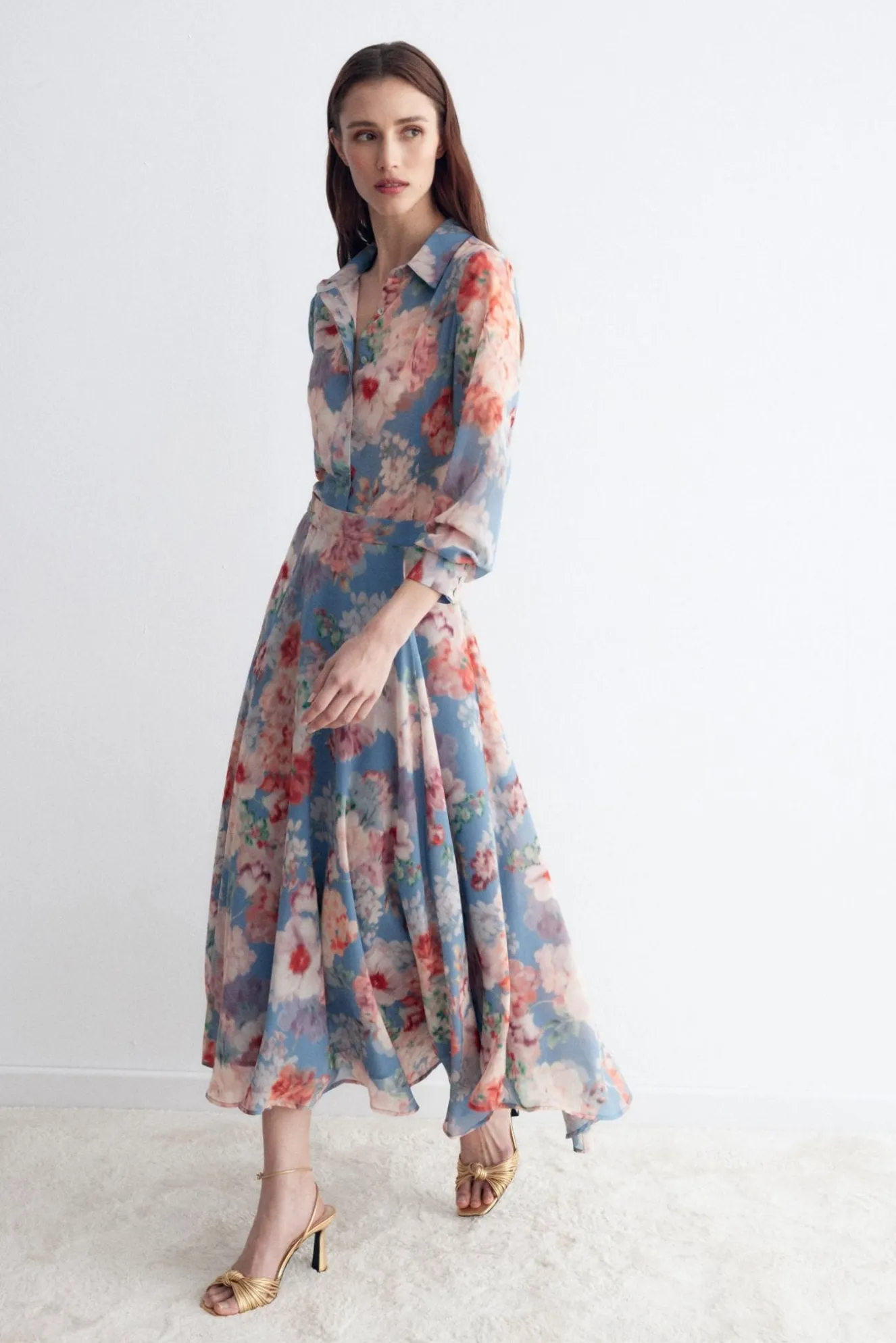 WAVE Print sky skirt